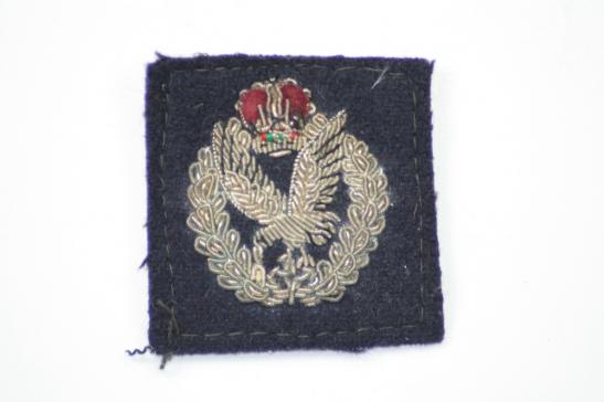 Army Air Corps Officers Bullion Cap Badge 
