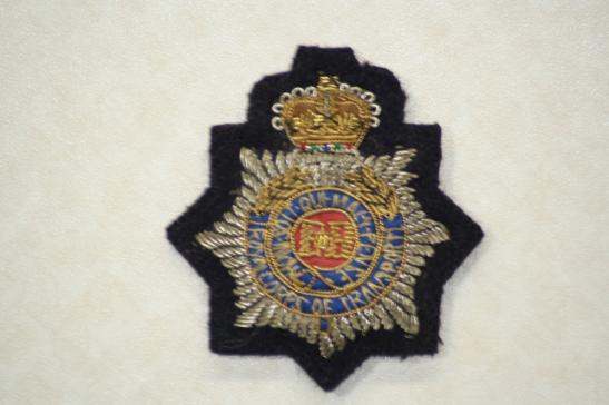 Royal Corps Transport Officers Bullion Cap Badge