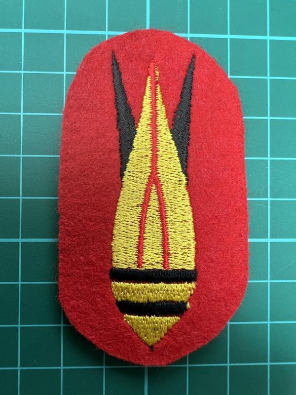 Belgium Bomb Disposal Trade Sleeve Badge