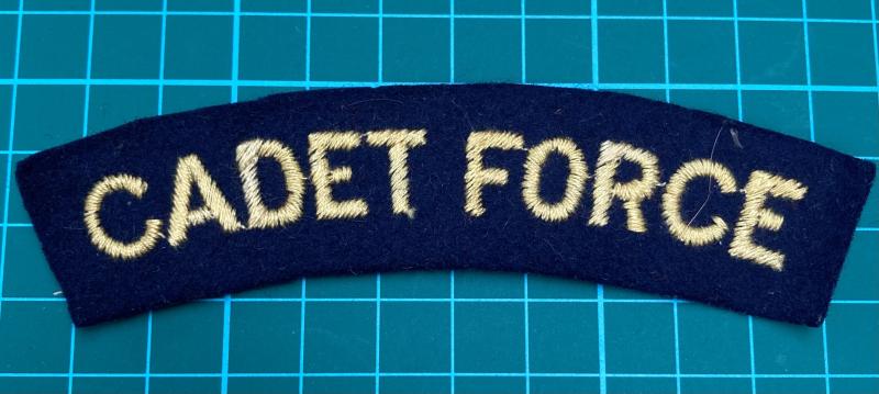 Cadet Force Shoulder Title (paste back)