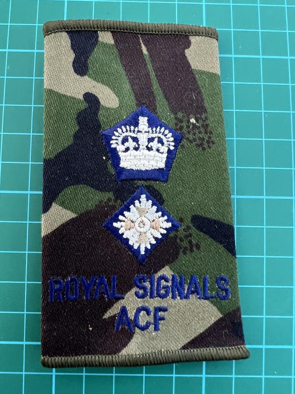 Royal Signals A.C.F Lieutenant Colonel Rank Slide
