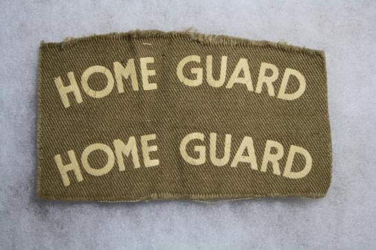 Pair of Uncut Printed Home Guard Shoulder Titles