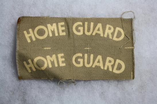 Pair of Uncut Home Guard Printed Shoulder Titles