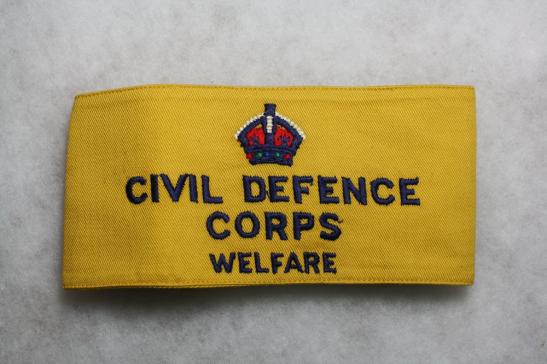 British Civil Defence Armband Welfare