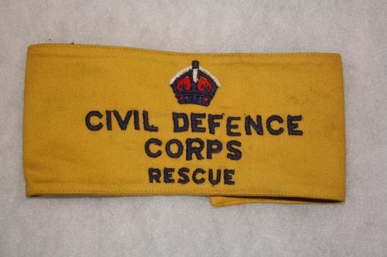 British Civil Defence Corp Rescue Armband