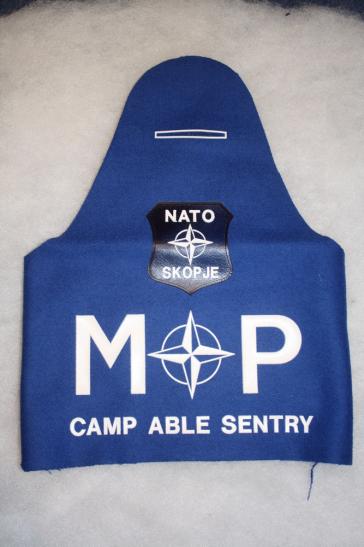 NATO Military Police Brassard Camp Able Sentry Balkans War