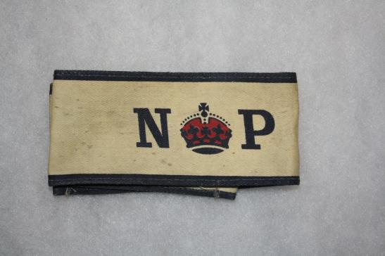 British Royal Navy Naval Police Armband Printed WW2