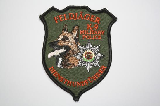 Feldjager German Military Police K9 patch 
