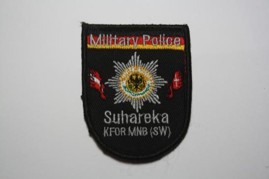Feldjager German Military Police KFOR MNB(SW) patch