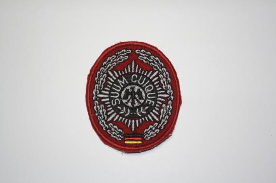 Feldjager German Military Police cloth cap badge