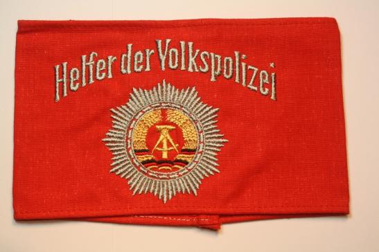 East German GDR Armband Helfer der Volkspolizei