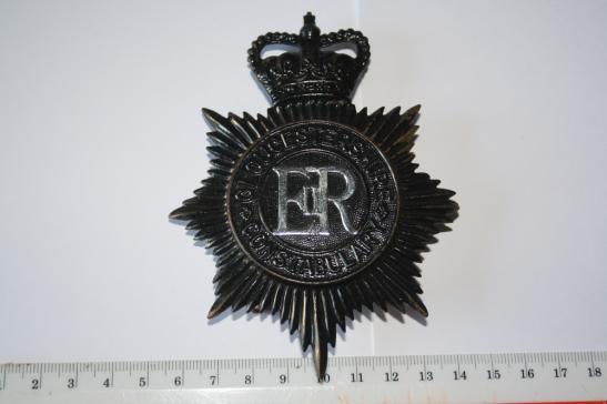 Gloucestershire Constabulary Helmet Plate Queens Crown