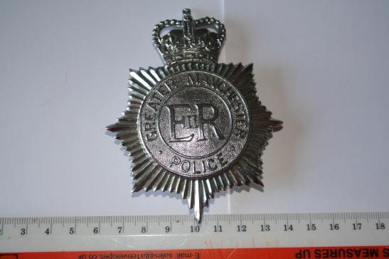 Greater Manchester Police Helmet Plate Queens Crown