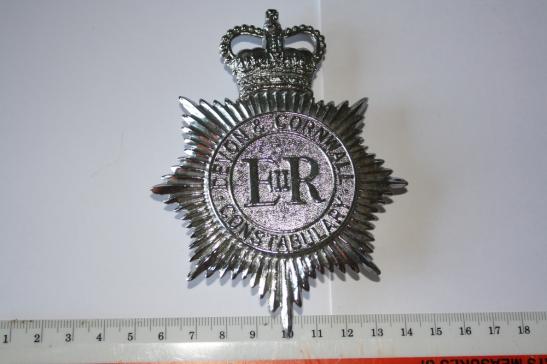 Devon And Cornwall Constabulary Helmet Plate Queens Crown