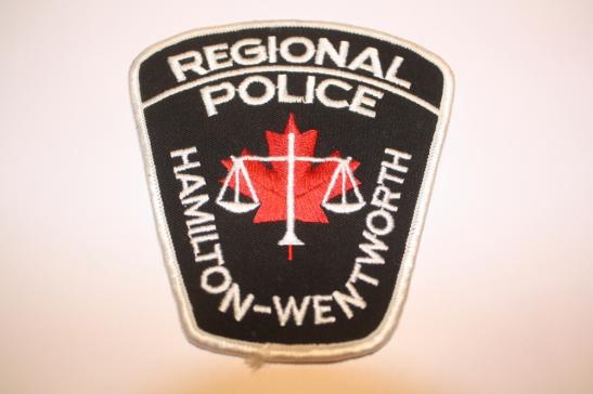 Hamilton Wentworth Regional Police Canada Patch