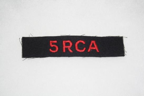 Canada 5 RCA Shoulder Title