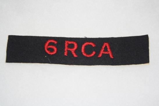 Canada 6 RCA Shoulder Title