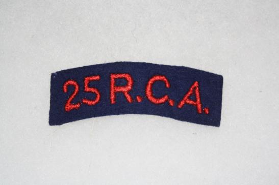 Canada 25 RCA Shoulder Title