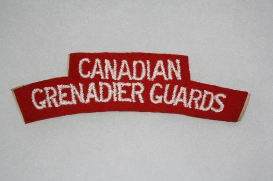 Canadian Grenadier Guards WW2 Shoulder Title
