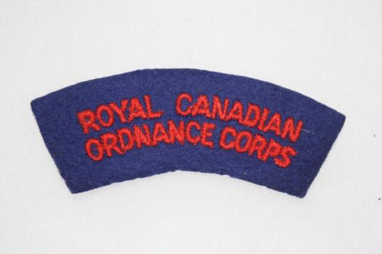 Royal Canadian Ordnance Corp Shoulder Title