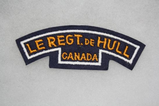 Le Regt.de Hull Canada Shoulder Title