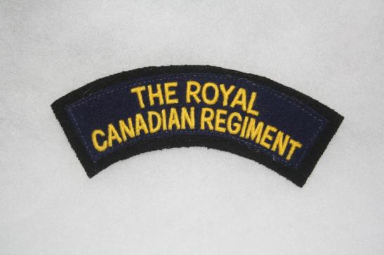 Royal Canadian Regiment Shoulder Title