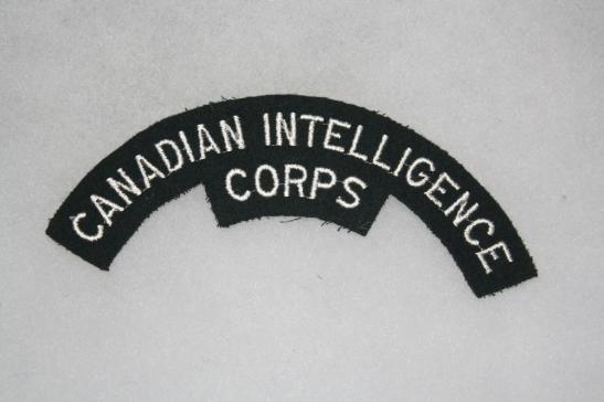 Canadian Intelligence Corps Shoulder Title