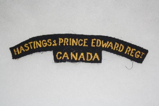 Hastings & Prince Edward Regt Canada WW2