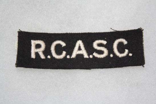 Royal Canadian Army Service Corps Shoulder Title