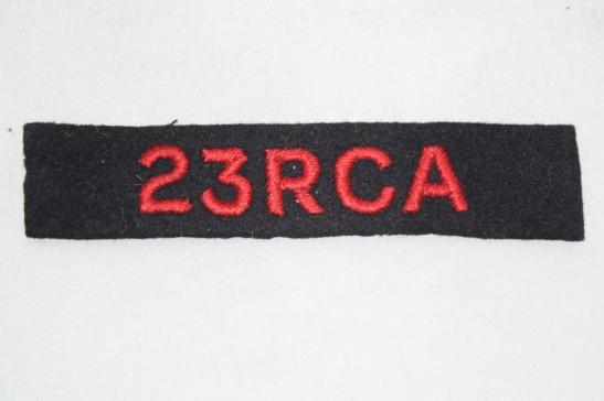 23 RCA Shoulder Title