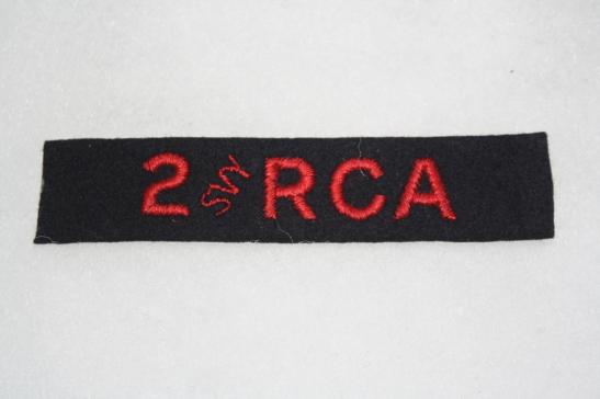 2 SVY RCA Shoulder Title