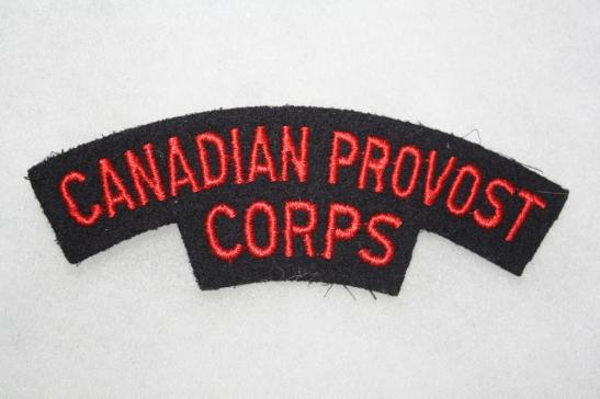 Canadian Provost Corps Shoulder Title