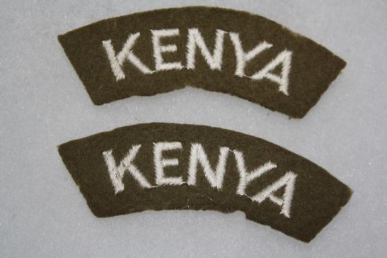 Kenya Pair of Shoulder Titles