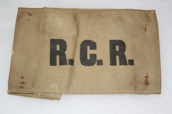 Royal Canadian Regiment Recruitment  Armband/Brassard WW2