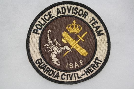 Spain Police Advisor Team Guardia Civil-Herat ISAF Patch