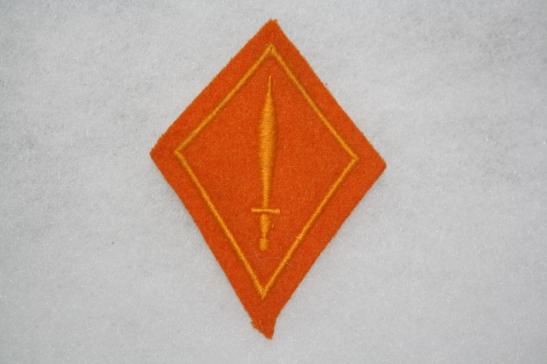Switzerland, Military Police Auxiliary collar patch Orange