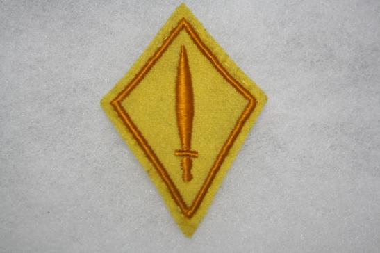 Switzerland, Military Police Traffic Collar patch Yellow