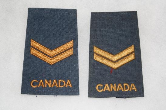 Corporal  Royal Candian Airforce Female Rank Slides Pair