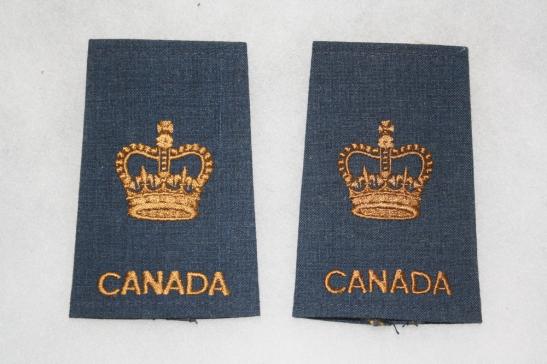 Warrant Officer Royal Candian Airforce Female Rank Slides Pair