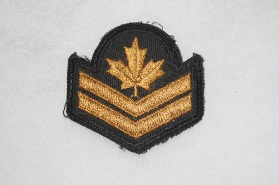 Canadian Master Corporal Gold on Black
