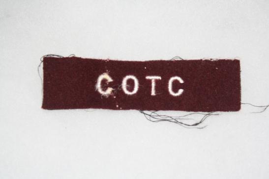 Canadian Army Officer training Corps Shoulder Title