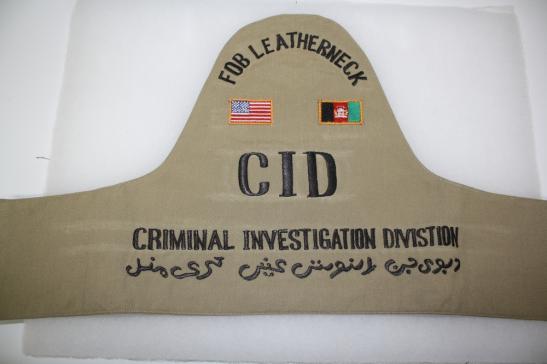 US CID Afghanistan Brassard