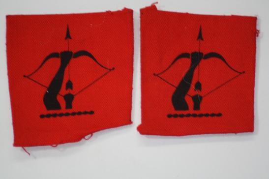 Anti Aircraft Command Printed Pair Formation Signs 2nd Patt 
