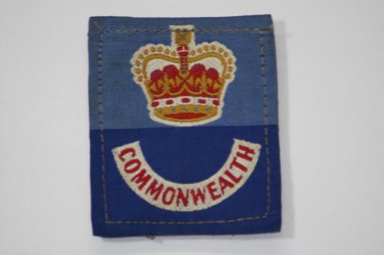 Commonwealth Brigade Silk Formation Sign  backed 