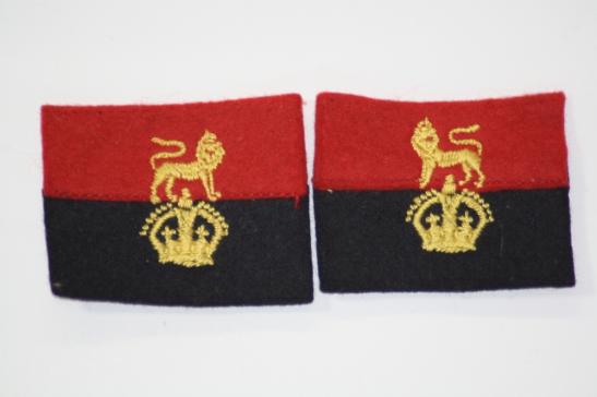 War Office Controlled Units Formation signs Matched Pair KC 