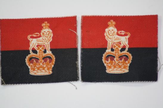 War Office Controlled Units Formation signs Matched Pair QC