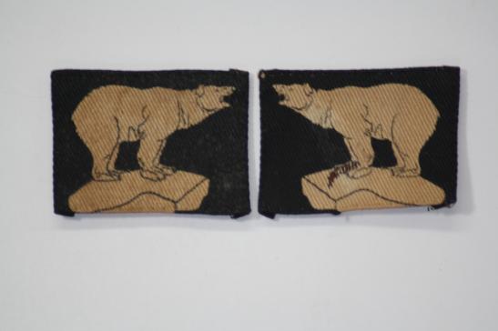 49th West Riding Infantry Division Formation Signs Matched Pair