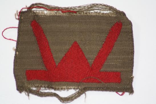 53rd Welsh Division Formation Sign Woven on khaki