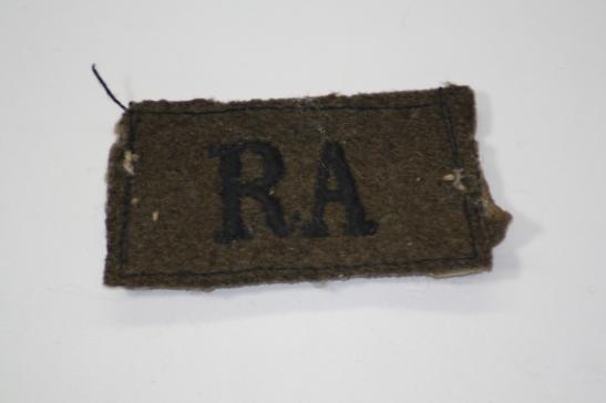 Royal artillery RA Slip-on WW2