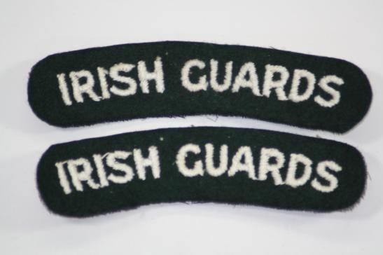 Irish Guards Shoulder Titles WW2 Pair